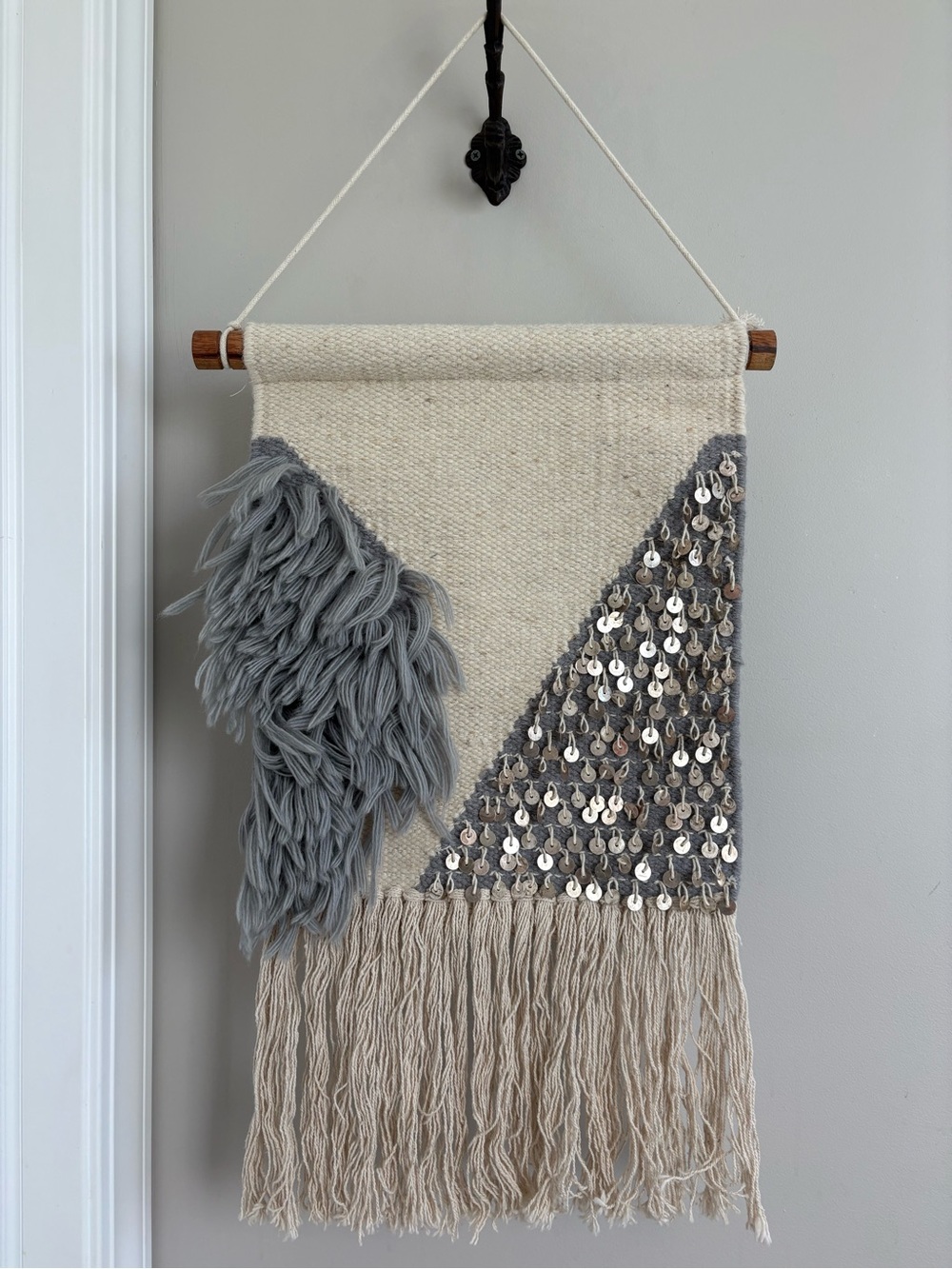 Anthropologie Lucy Fringed Wall Hanging